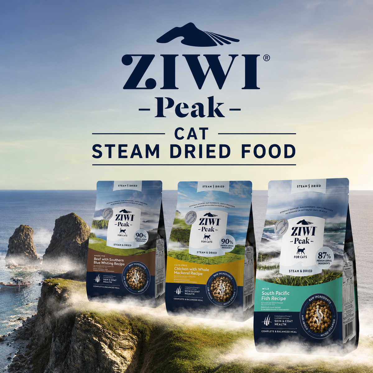 Ziwi Peak Steam Dried Cat Food