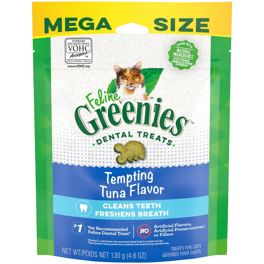 Greenies Cat Treats Dental Tempting Tuna Flavour 130g
