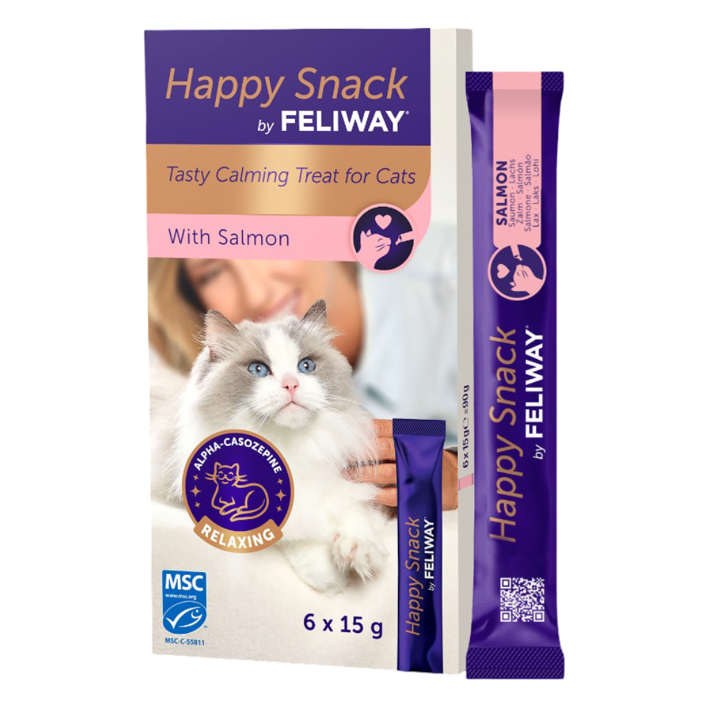 Feliway Happy Snack Calming Treat for Cats 6 x 15g