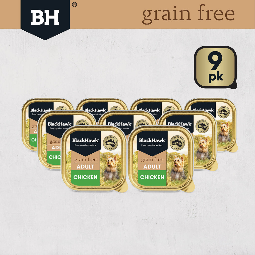 BLACK HAWK GRAIN FREE CHICKEN 100G 9PK