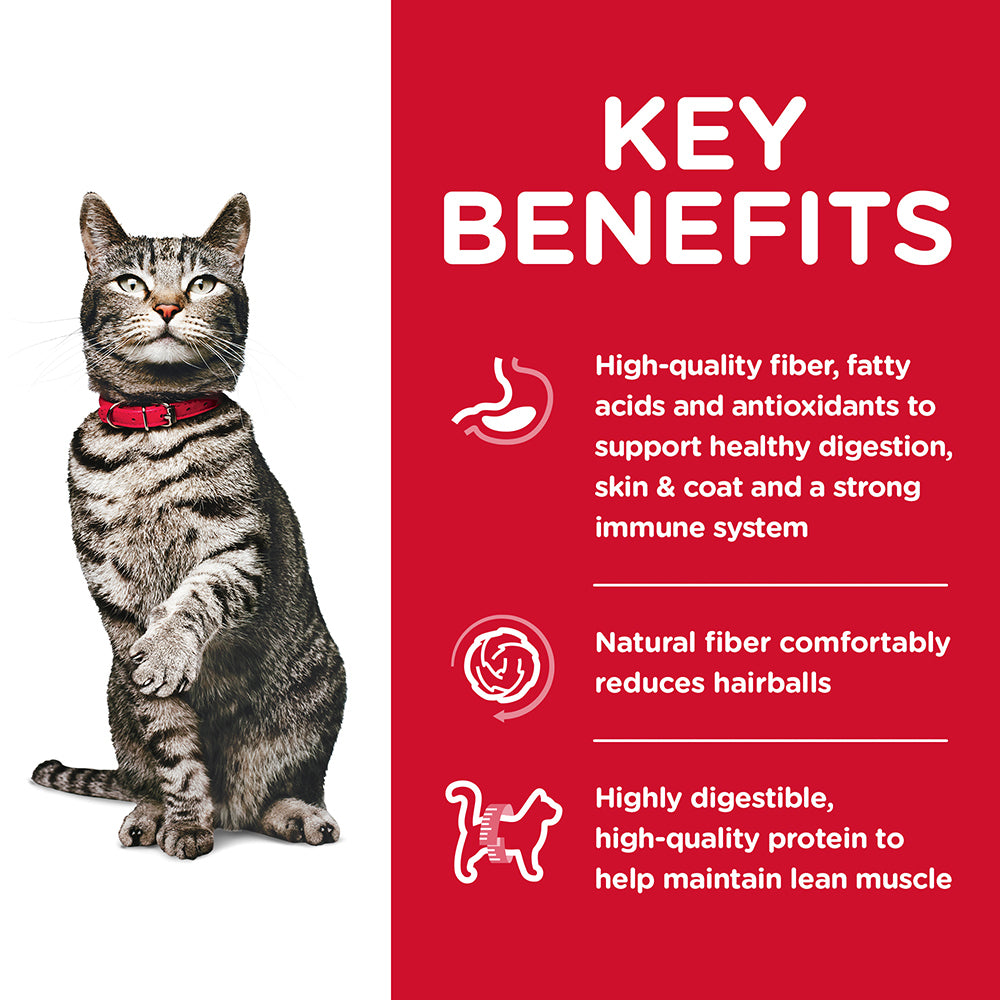 Hill's Science Diet Urinary Hairball Control Adult Dry Cat Food 3.17kg