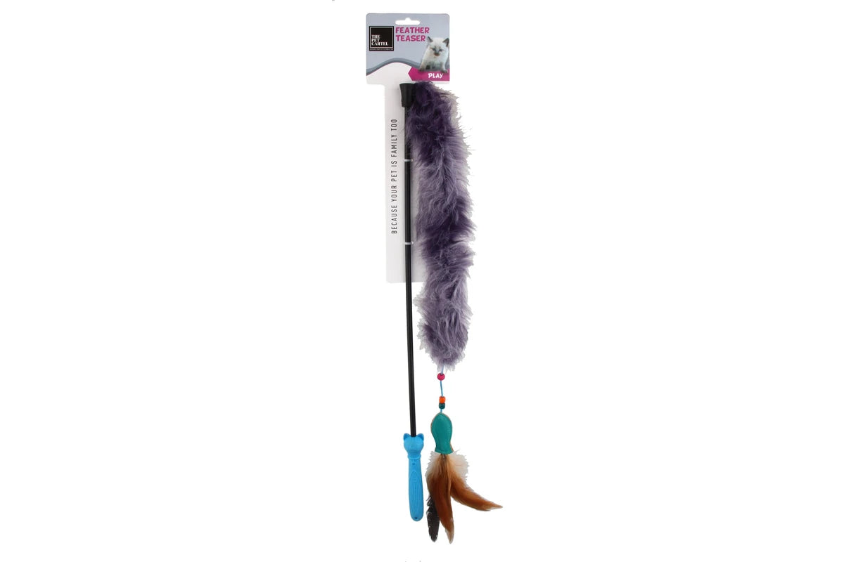 The Pet Cartel Feather Teaser Wand