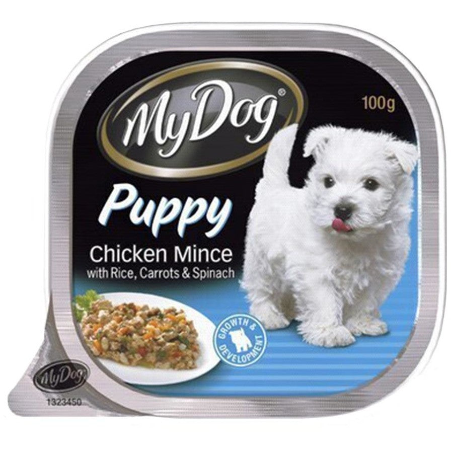 MY DOG PUPPY CHICKEN MINCE RICE & VEG 100G 12PK