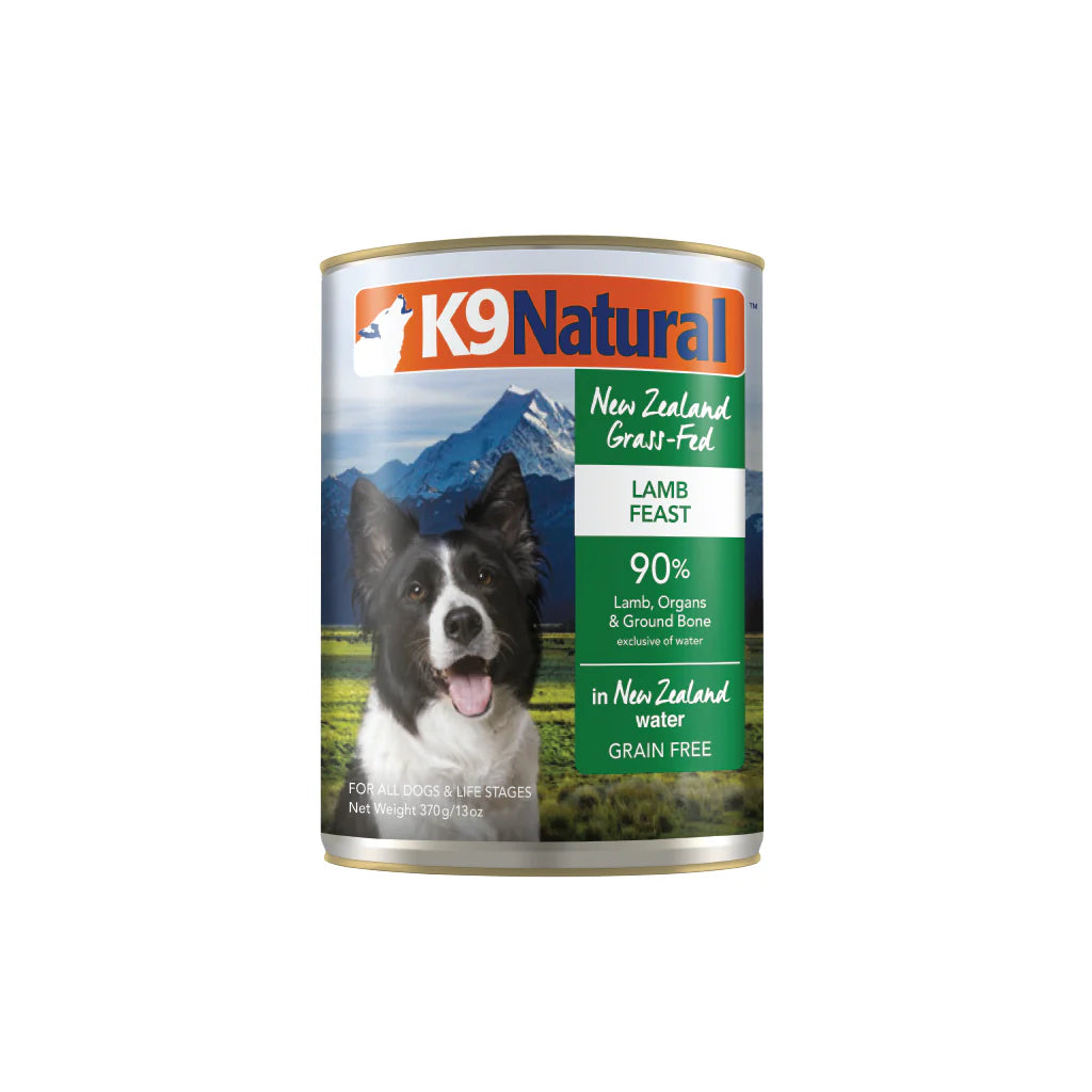 K9 NATURAL NZ LAMB FEAST 370G 12PK