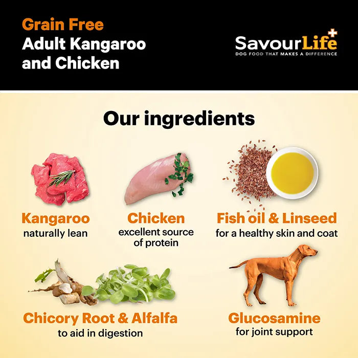 SavourLife Grain Free Adult Kangaroo and Chicken 2.5kg