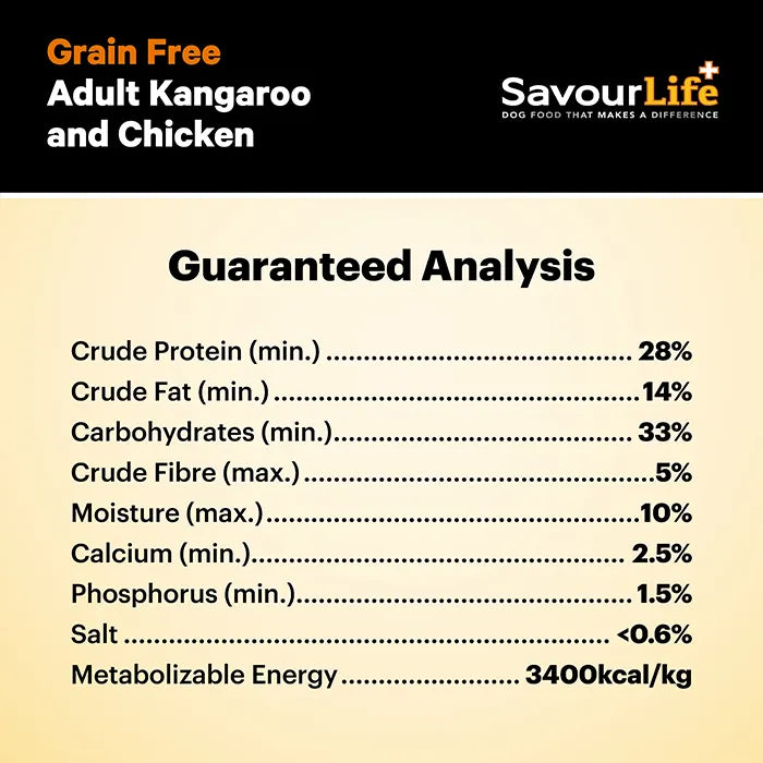 SavourLife Grain Free Adult Kangaroo and Chicken 2.5kg