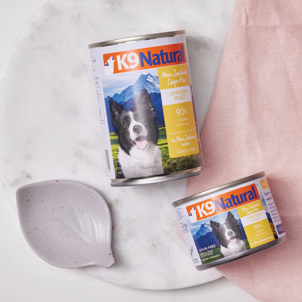 K9 NATURAL NZ CHICKEN FEAST 370G 12PK