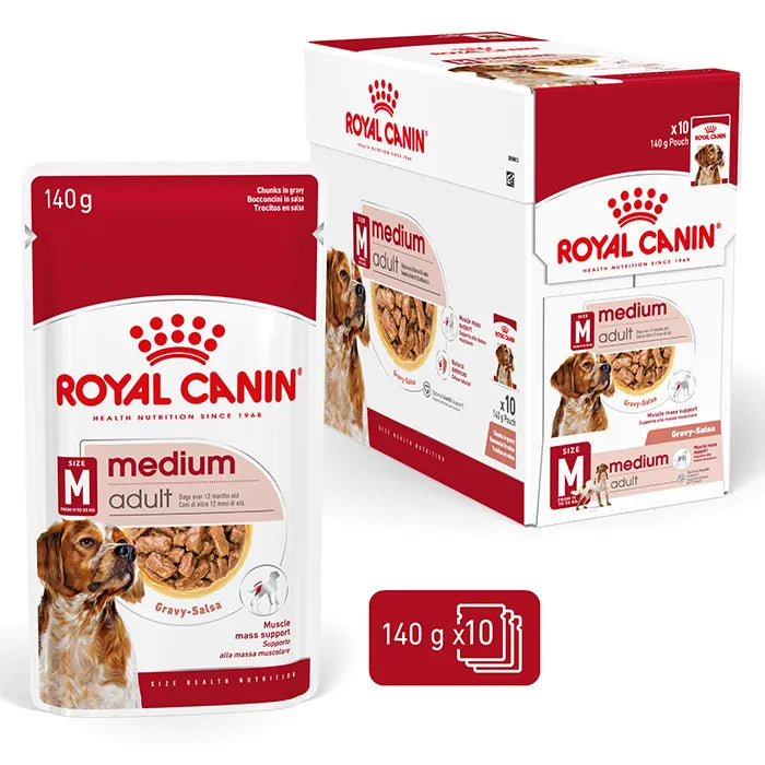 Royal Canin Medium Breed Adult Pouch 140gx10