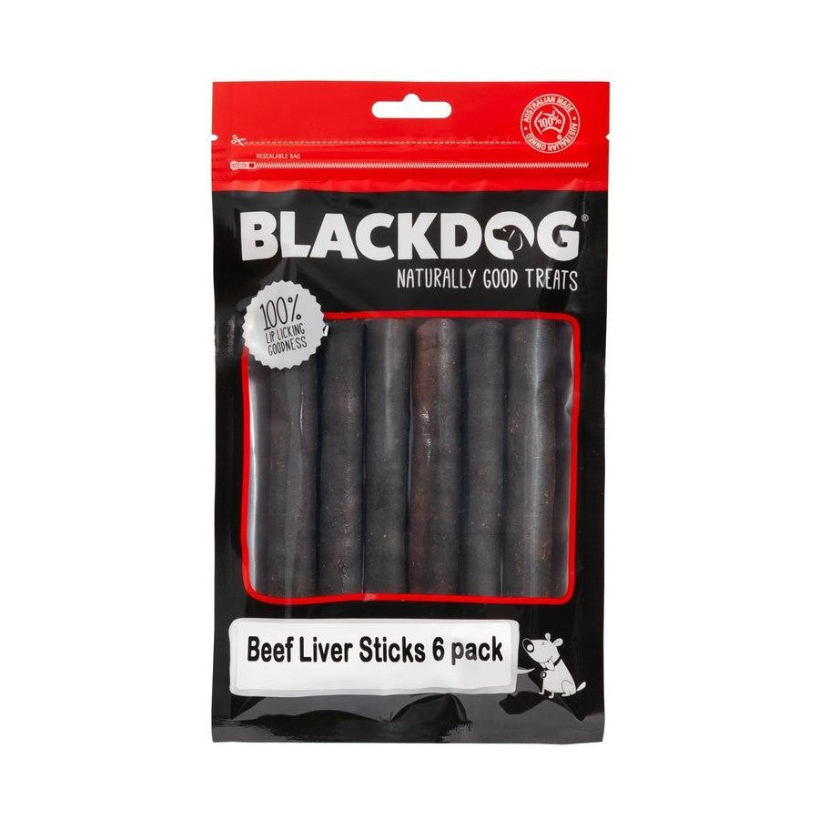 BLACK DOG BEEF LIVER STICKS 6PK
