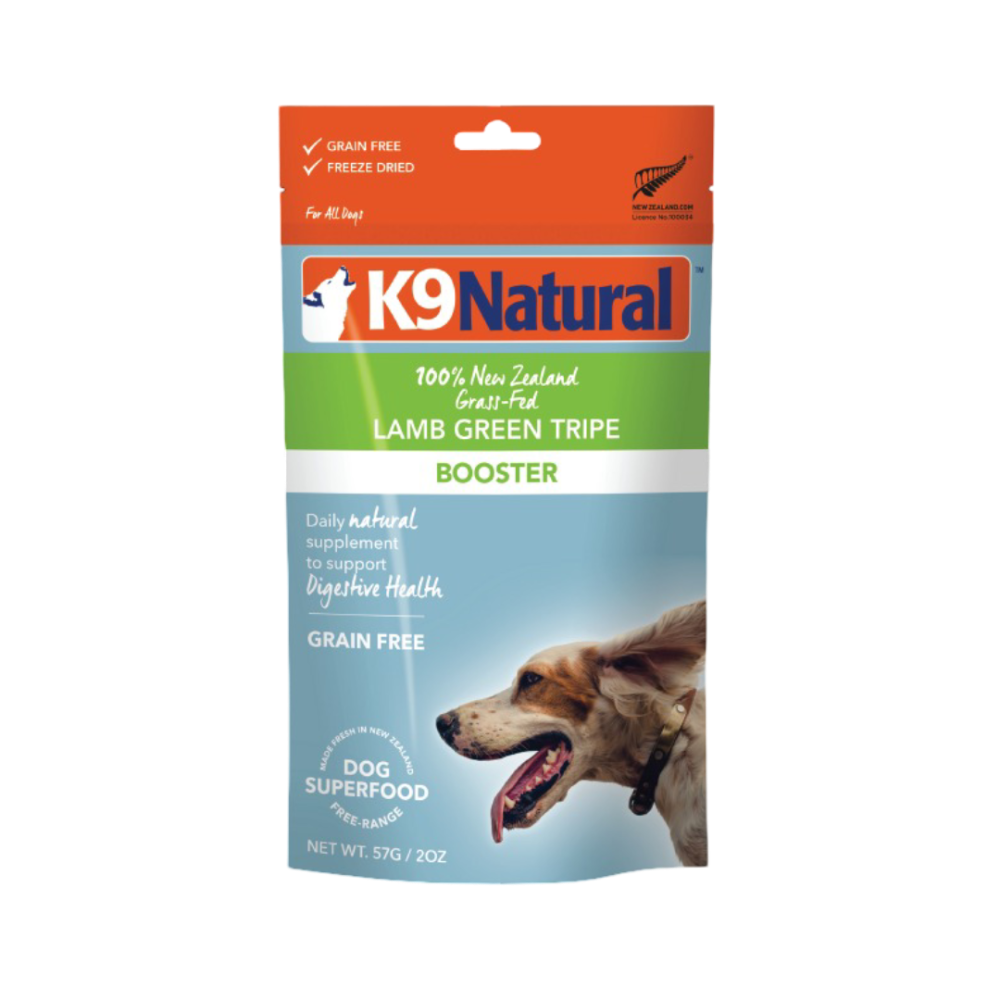 K9 Natural Lamb Green Tripe Grain Free Freeze Dried Booster 57g