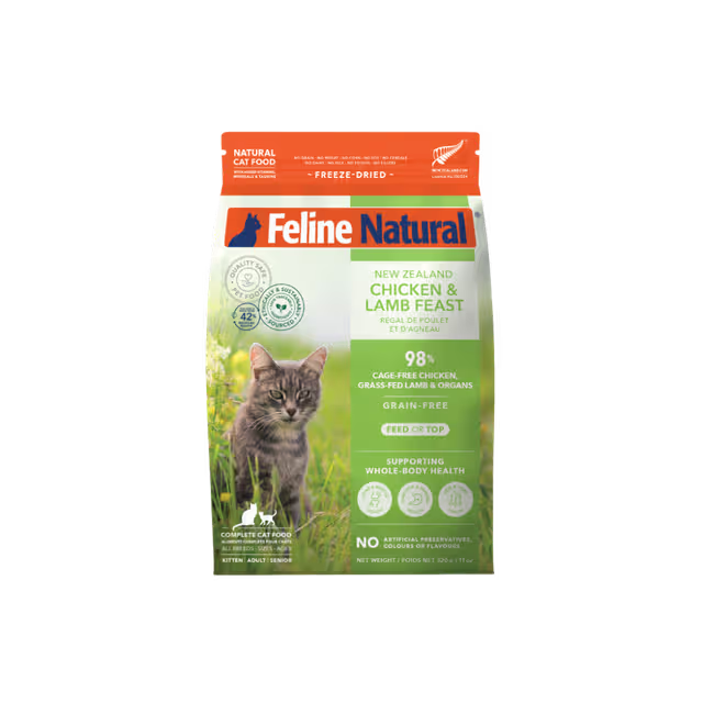 Feline Natural Chicken & Lamb Feast Freeze-Dried Cat Food