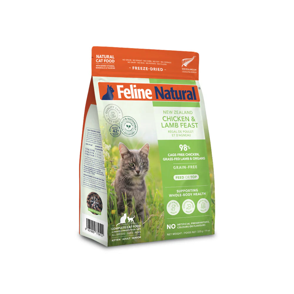Feline Natural Chicken & Lamb Feast Freeze-Dried Cat Food 800g