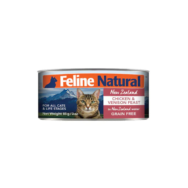 Feline Natural Premium Cat Wet Food Can 170g （Chicken & Venison Feast）
