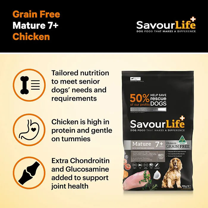 SavourLife Grain Free Mature 7+ with Chicken 2.5kg