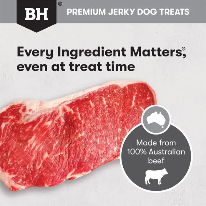 BLACK HAWK DOG TREATS BEEF JERKY STICKS 100G