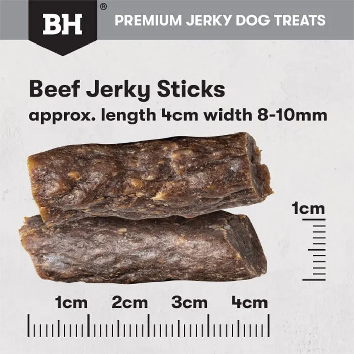 BLACK HAWK DOG TREATS BEEF JERKY STICKS 100G