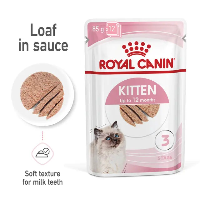 Royal Canin Kitten Wet Food in Loaf 12 x 85g