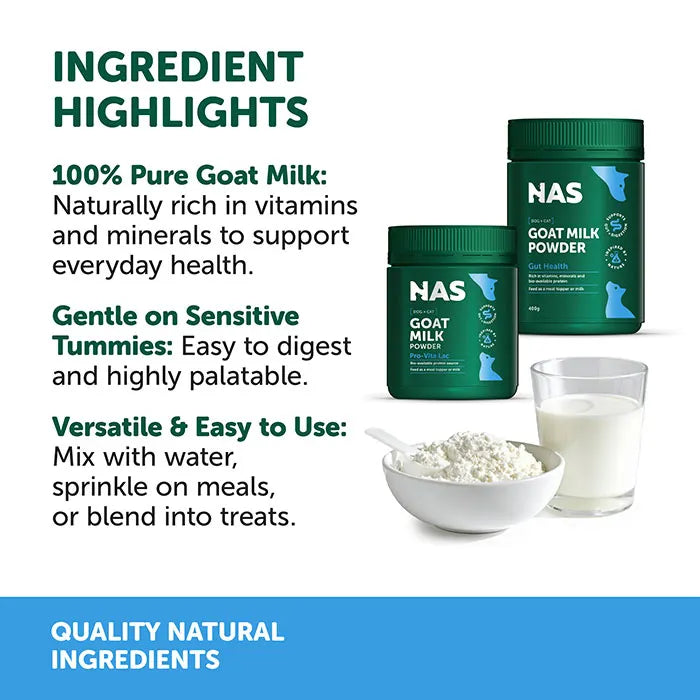 Natural Animal Solutions Goat Milk Powder 400g