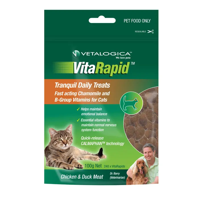 Vetalogica VitaRapid Tranquil Treats for Cats 100gm