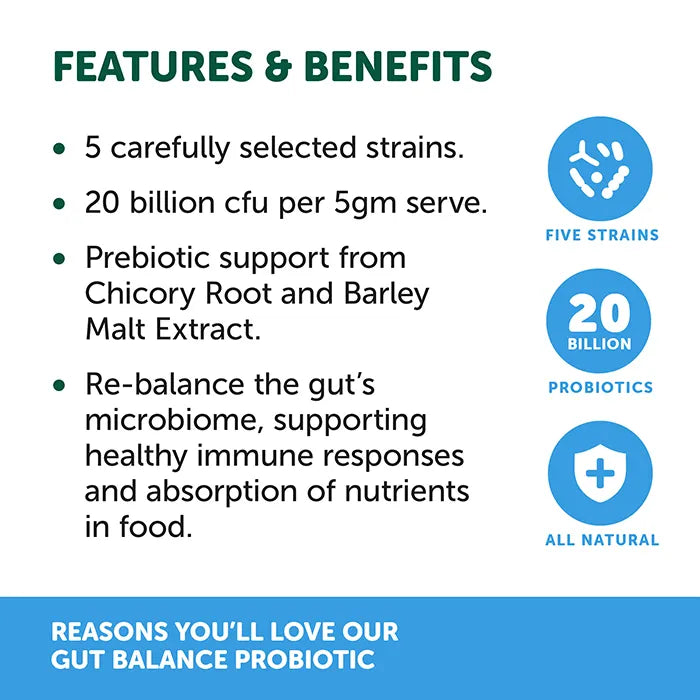 Natural Animal Solutions Gut Balance ProBiotic For Cats 80g