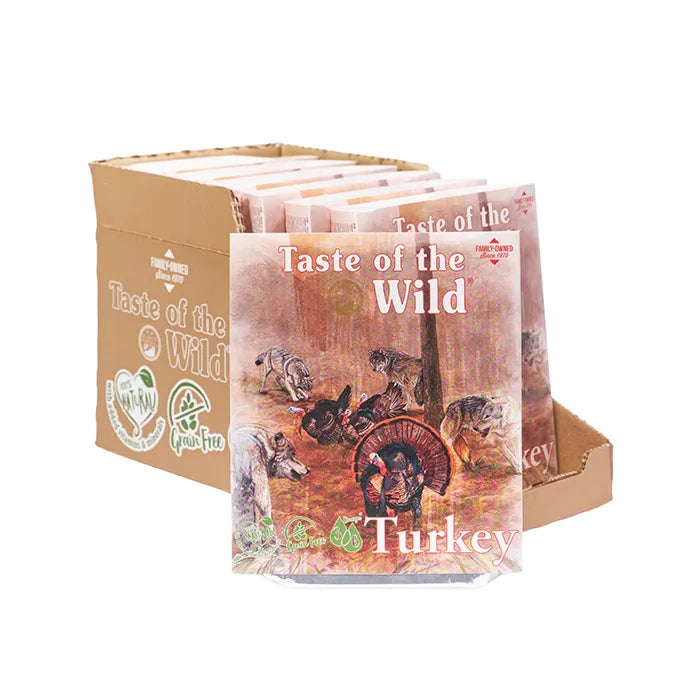 Taste of the Wild Turkey and Duck with Fruit and Vegetables Tray Dog Wet Food 390g