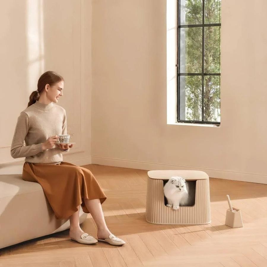 Mitchu XXL Cat Litter Box with Lid