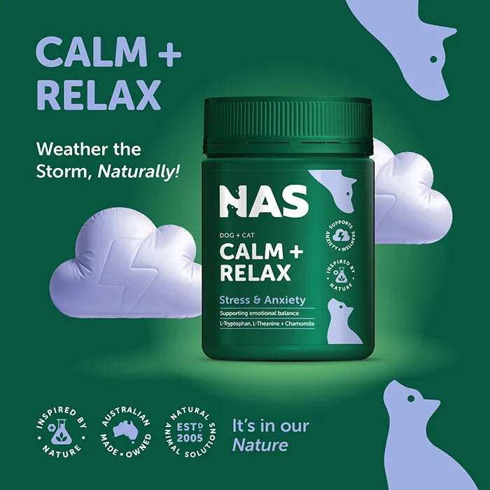 Natural Animal Solutions Calm & Relax For Dogs and Cats 120g