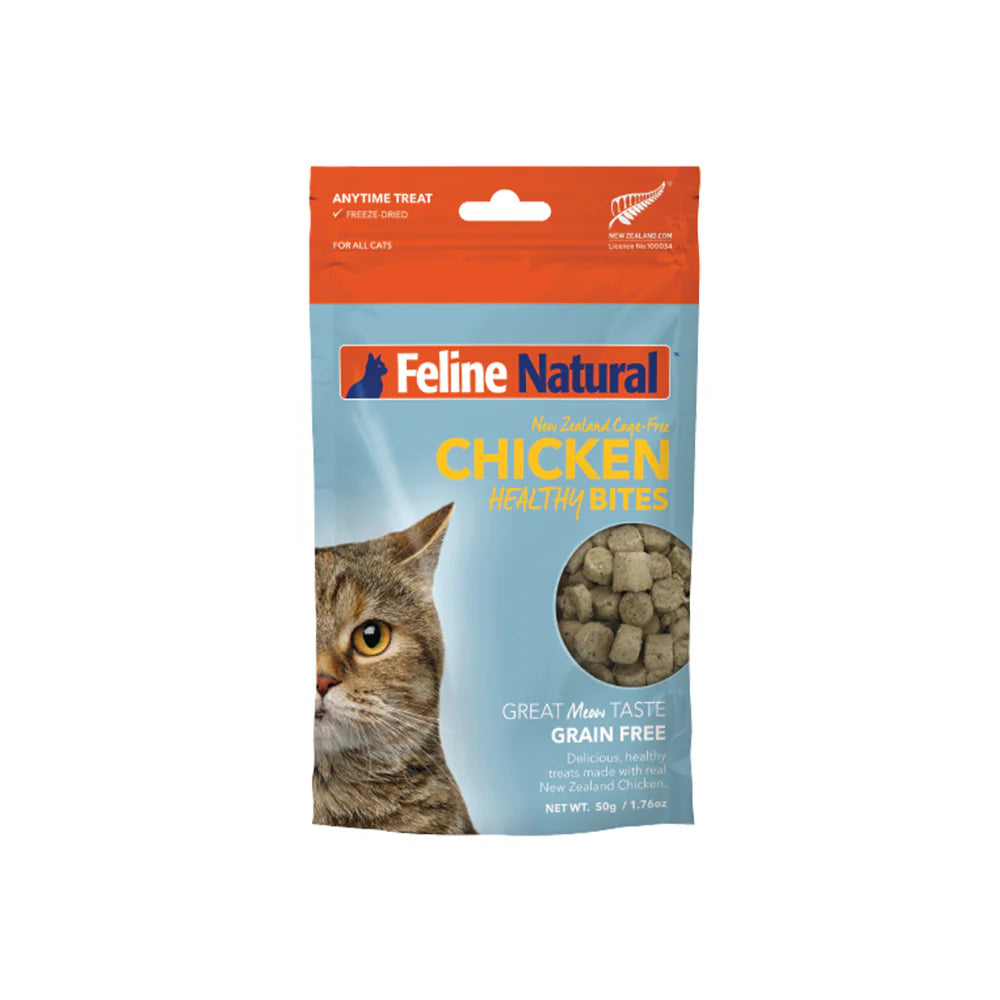 Feline Natural Chicken Healthy Bites Cat Treats 50g