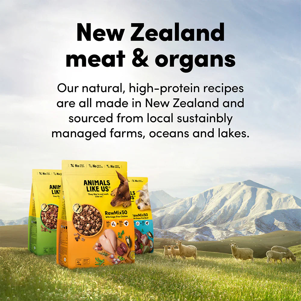 Animals Like Us Raw Mix 50 Grass Fed Beef Freeze Dried Dog Food