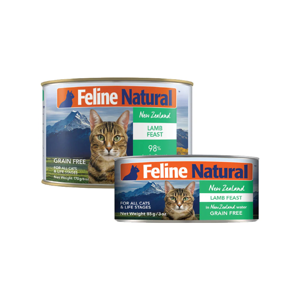 Feline Natural Premium Cat Wet Food Can 85g (LAMB FEAST)