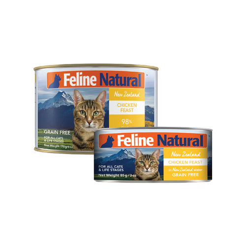Feline Natural Premium Cat Wet Food Can 85g (CHICKEN FEAST)