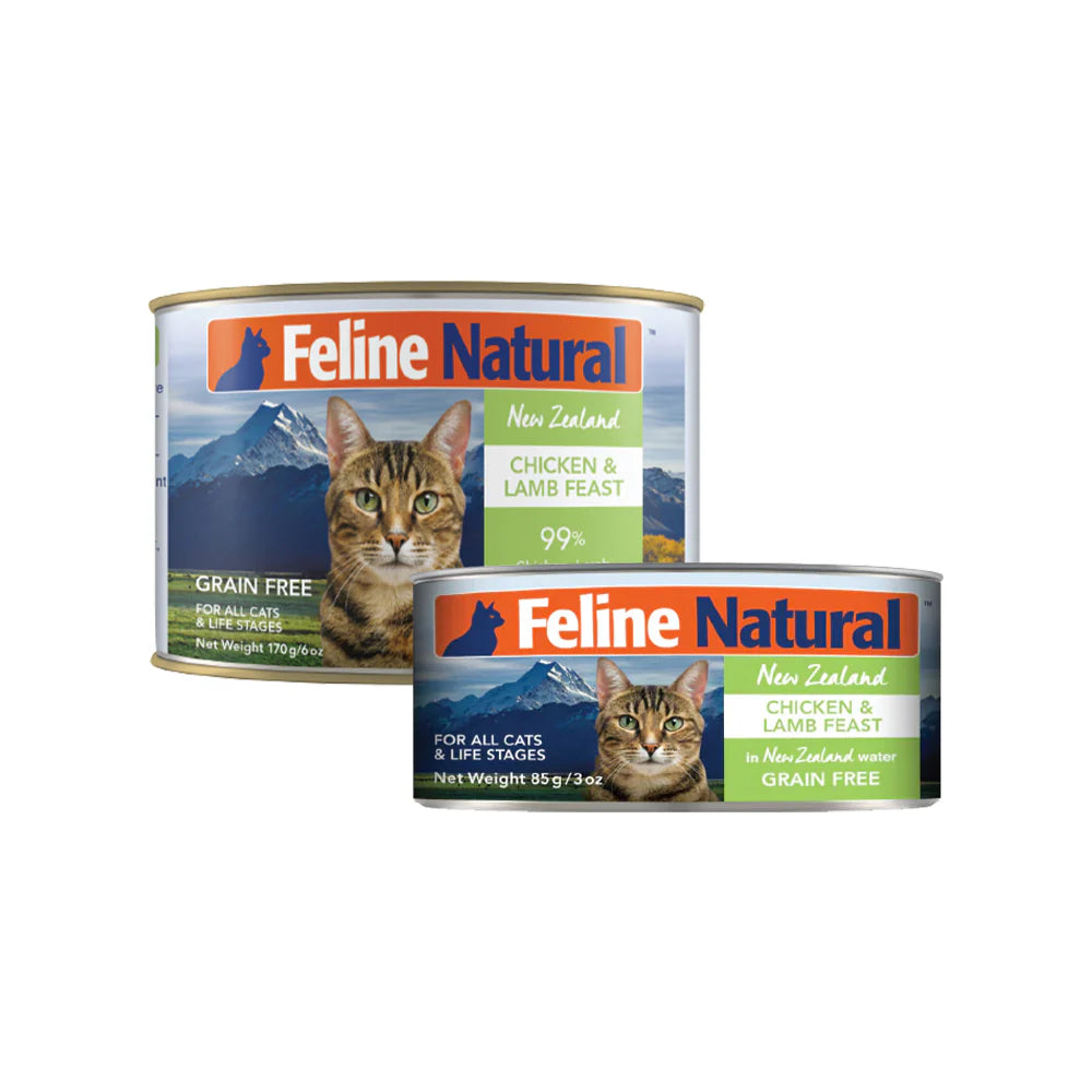 Feline Natural Premium Cat Wet Food Can 85g (CHICKEN & LAMB FEAST)