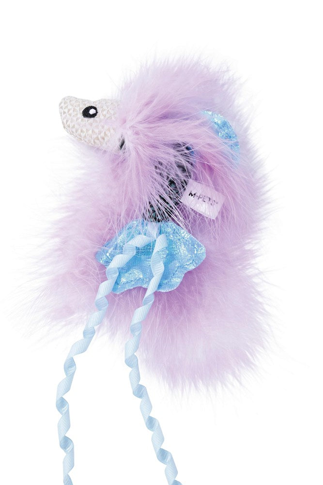 Plume catnip toy Blue fish