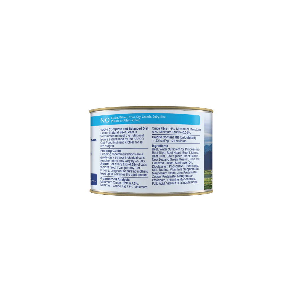 Feline Natural Premium Cat Wet Food Can 170g （Beef Feast）