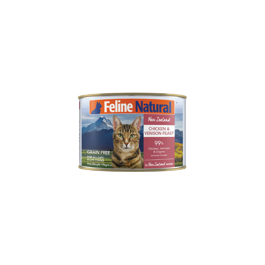 Feline Natural Premium Cat Wet Food Can 170g （Chicken & Venison Feast）