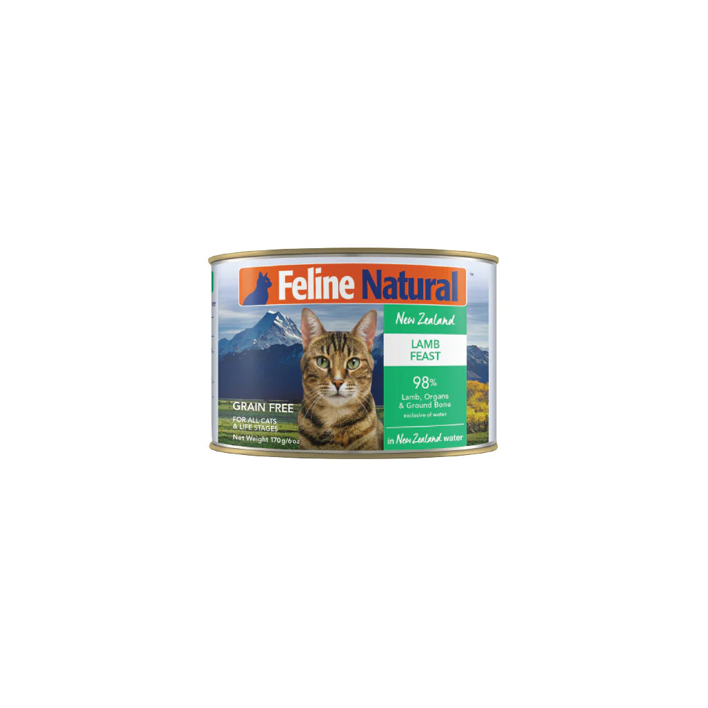 Feline Natural Premium Cat Wet Food Can 170g （Lamb Feast）