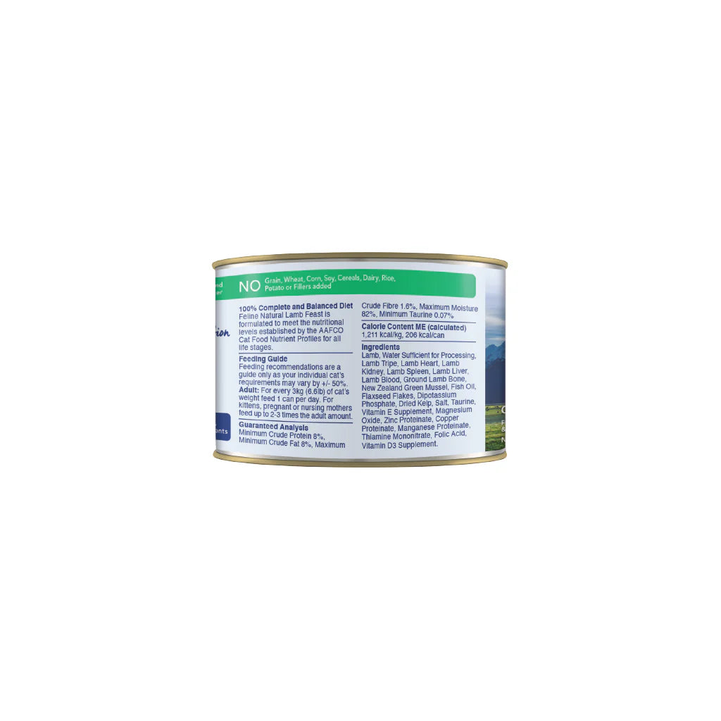 Feline Natural Premium Cat Wet Food Can 170g （Lamb Feast）