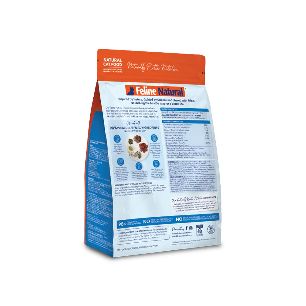 Feline Natural Beef Feast Freeze-Dried Cat Food