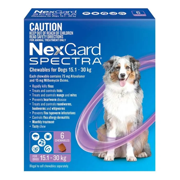 NexGard Spectra for Dogs 15.1 - 30kg (6pk)