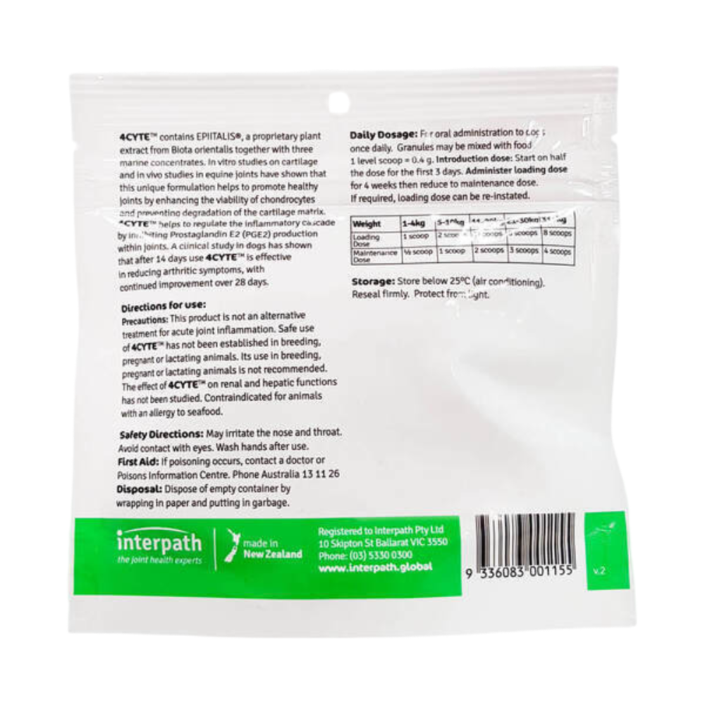 4CYTE Canine Joint Support Supplement 50g