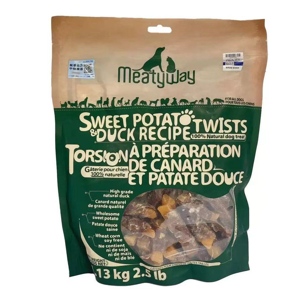 Meatyway Dog Treats Duck & Sweet Potato Rolls 100g