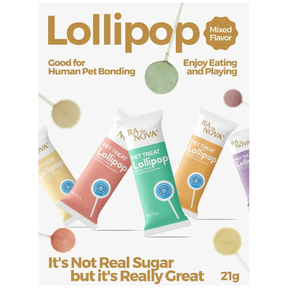 RANOVA Cat Treats Freeze Dried Lollipop Mix Flavour 15pcs