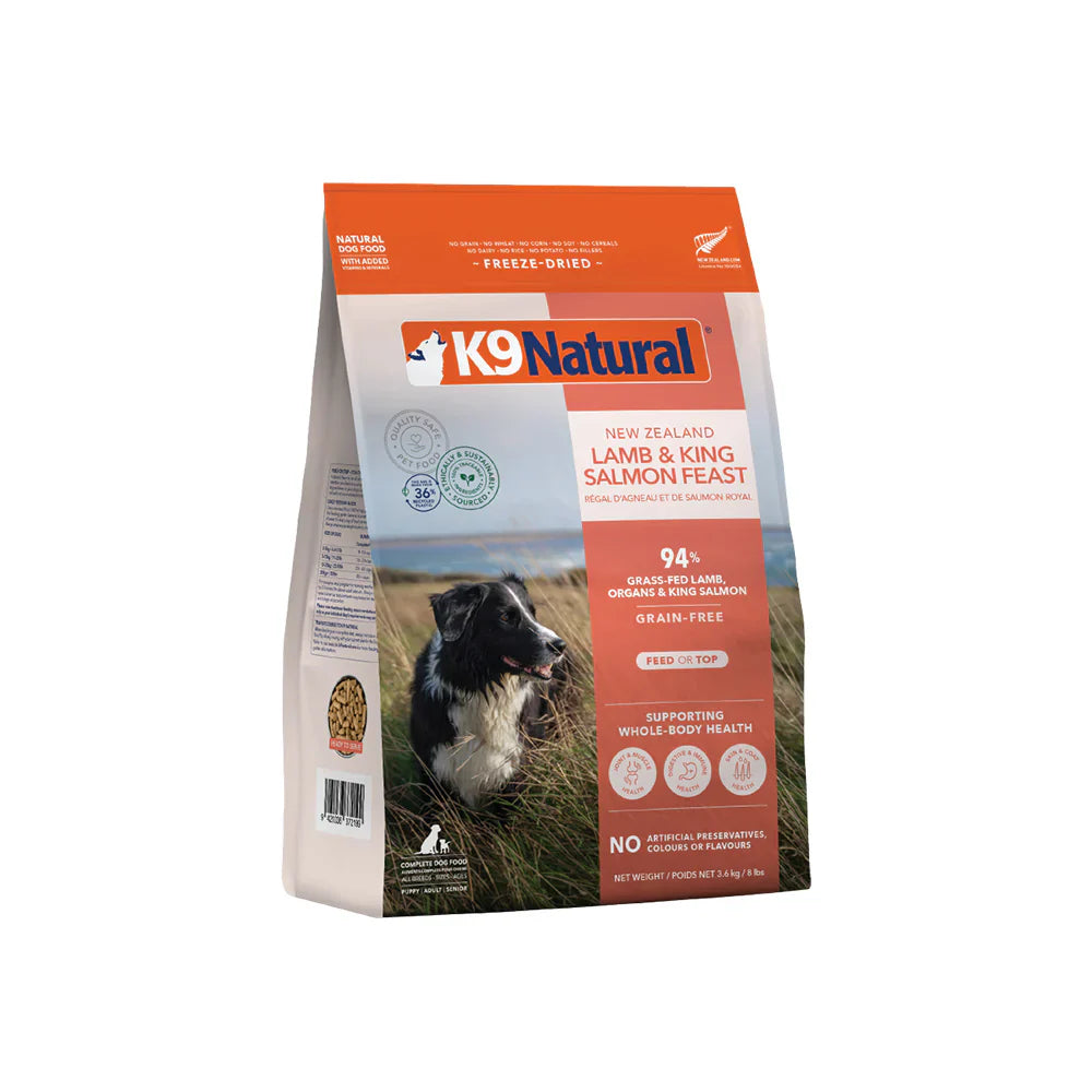 K9 NATURAL GRAIN-FREE FD NZ LAMB & KING SALMON FEAST 500G