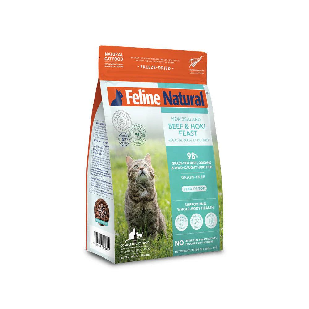 Feline Natural Beef & Hoki Feast Freeze-Dried Cat Food