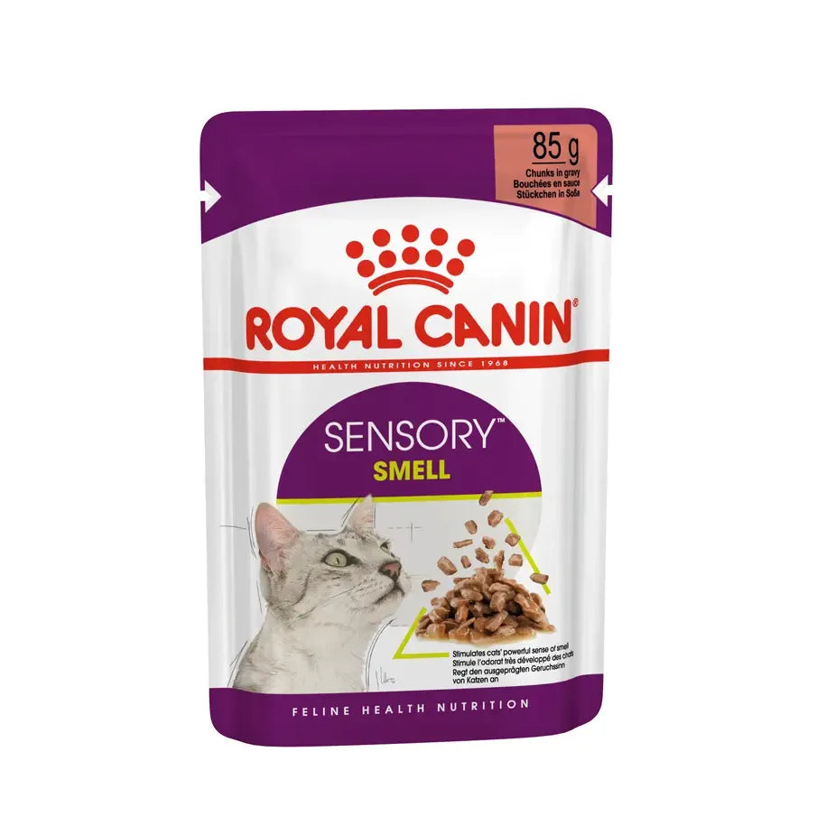 Royal Canin Adult Sensory Smell Wet Cat Food Pouches in Gravy 12 x 85g