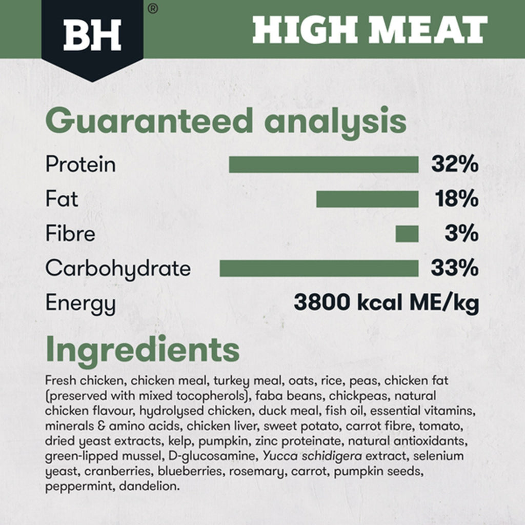 BLACK HAWK HIGH MEAT AUSTRALIAN POULTRY RECIPE 10KG