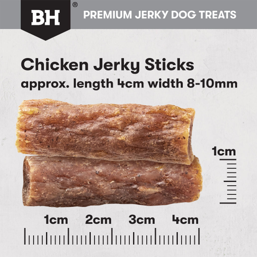 BLACK HAWK DOG TREATS CHICKEN JERKY STICKS 100G