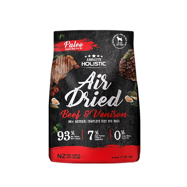 Absolute Holistic Air Dried Dog Food Red Meat Beef & Venison 1kg