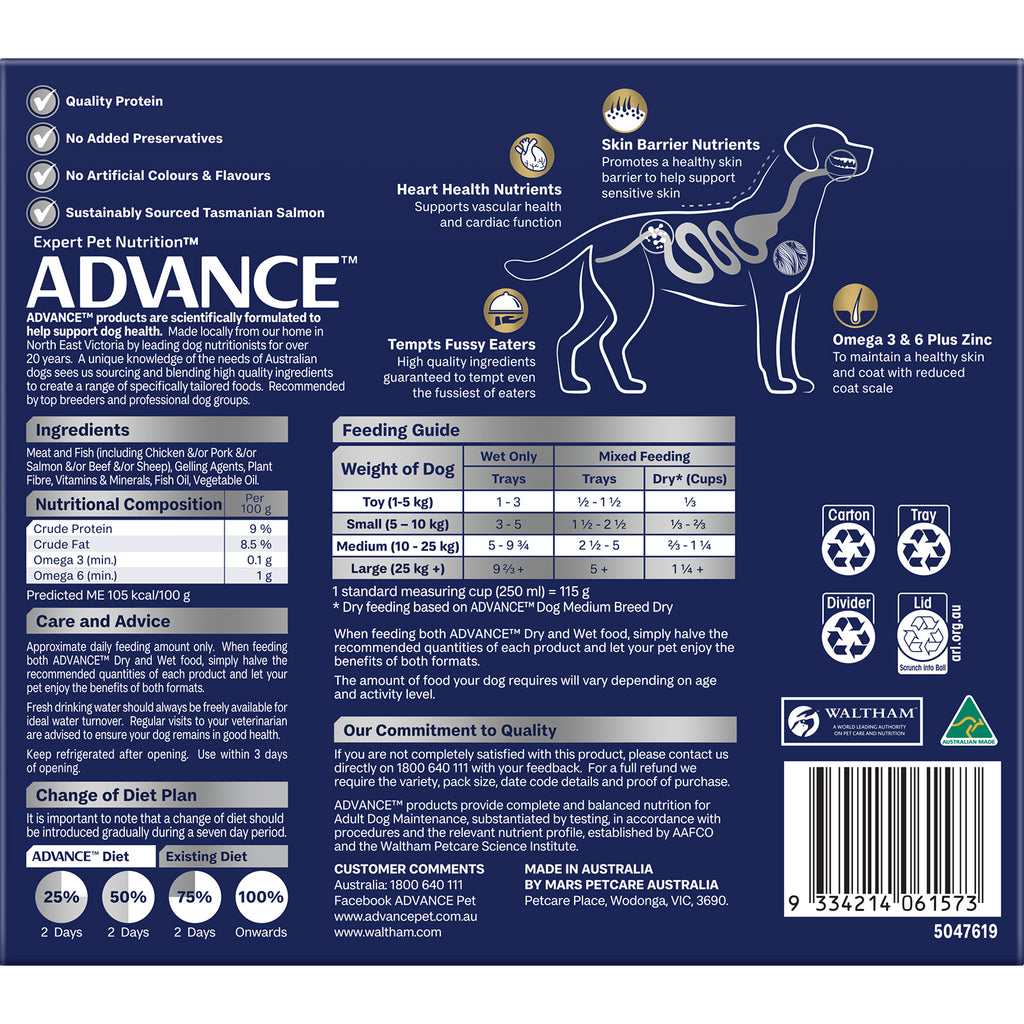 ADVANCE DOG ADULT OODLES 100G 12PK