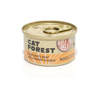 CAT FOREST Premium Tuna White Meat With Shrimp In Gravy Cat Canned Food 85G X 24